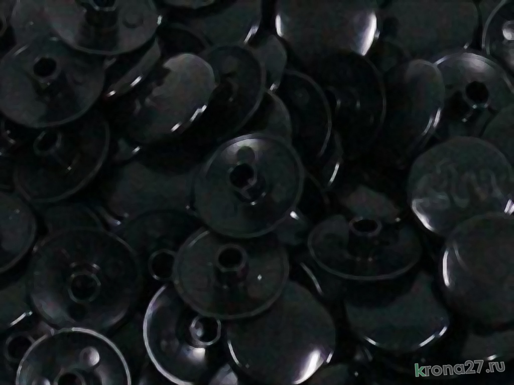 Заглушка для винта черный (пластик, D14, #12) 1000шт.