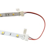 фото 3 -Коннектор для светодиодной ленты ДВУХСТОРОННИЙ шириной 8мм (LED-ПРОВОД-LED, защелка)