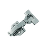 Петля 3D мебельная НАКЛАДНАЯ 90° с доводчиком (PRIMA PROF, slowmotion, 110°, заглушки)