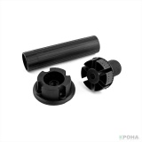 фото 2 -Опора регулируемая кухонная ЧЕРНАЯ h=120 (РАЗБОРНАЯ, ножка)