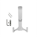 фото 2 -Крючок 3х рожковый ХРОМ (KR 340, скрытый монтаж)