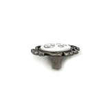 фото 2 -Ручка-кнопка d=46 керамика СЕРЕБРО античное 84