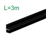 Планка угловая F (L=3m) для стеновой панели 6мм (ЧЕРНЫЙ)