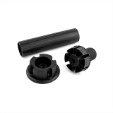 фото 2 -Опора регулируемая кухонная ЧЕРНАЯ h=100 (РАЗБОРНАЯ, ножка)