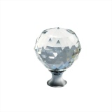 Ручка-кнопка 40мм хром кристаллы Crystal Palace A 40