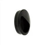 фото 2 -Ручка врезная ЧЕРНЫЙ (d50мм, круглая)