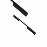 Ручка-скоба 256мм ЧЕРНЫЙ МАТОВЫЙ (L=300мм, W160, премиум)