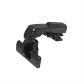 Петля мебельная для ФАЛЬШПАНЕЛИ 90° с доводчиком (ЧЕРНЫЙ, LM-PROF, Softly Clap, 180°, заглушки)