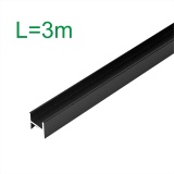 Планка соединительная Н (L=3m) для стеновой панели 6мм (ЧЕРНЫЙ)
