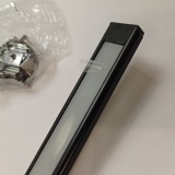 фото 4 -Алюминиевый профиль ЧЕРНЫЙ с экраном для светодиодной ленты (комплект, прямой, НАКЛАДНОЙ, 2000х16х6)