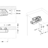 фото 2 -Навесы (лев+прав) для кухонных шкафов усиленный БЕЛЫЙ (2шт, с крышками, VE-CA-806)