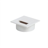 Кабель-канал квадратный БЕЛЫЙ (66*66, заглушка столешницы, под провода, D=60)