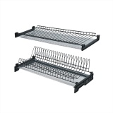 Сушка 600мм ЧЕРНЫЙ UMМ-26 (УСИЛЕННЫЙ посудосушитель 2 уровня, 2 поддона)