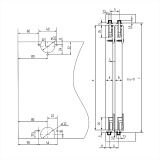 фото 3 -Профиль ВРЕЗНОЙ направляющий L=2500мм для дверок (белый ПВХ, п-образный)