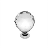 фото 4 -Ручка-кнопка 40мм хром кристаллы Crystal Palace A 40