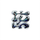 Ручка-кнопка 32мм хром перфорация 92