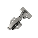 Петля 3D мебельная НАКЛАДНАЯ 90° с доводчиком (PRIMA PROF, slowmotion, 110°, заглушки)