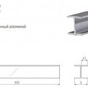 Планка соединительная для стеновой панели 6мм (чертеж, размеры)